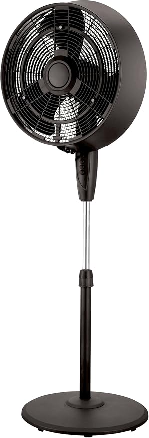 Pelonis 18" Misting Stand Fan Black – Image 3