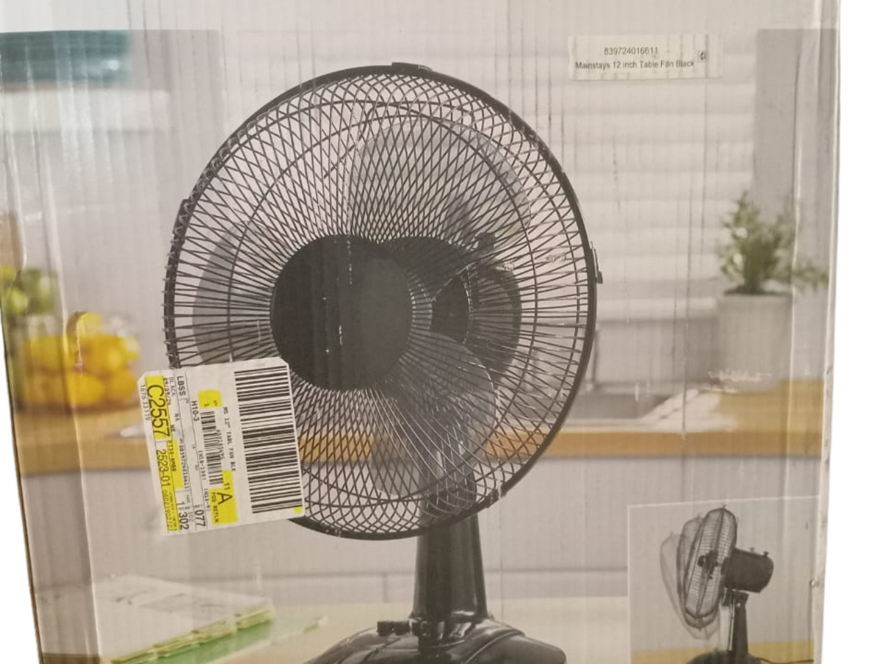 Ventilateur de Table Oscillant Mainstays 12 Pouces – 3 Vitesses